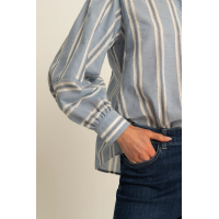 Expresso Blouse Jacquard Breeze Blue